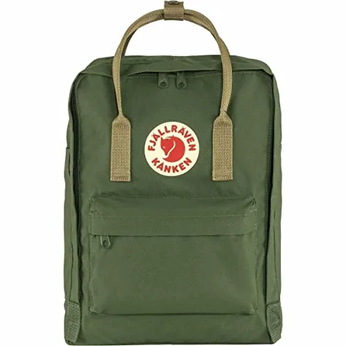 Backpacks with breathable back-Fjallraven - Kanken Spruce - Green/Clay - OS