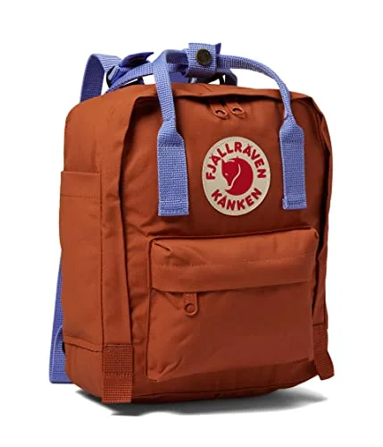 Backpacks for school supplies-Fjallraven - Unisex Kanken Mini Teracotta - Brown/Ultramarine - OS