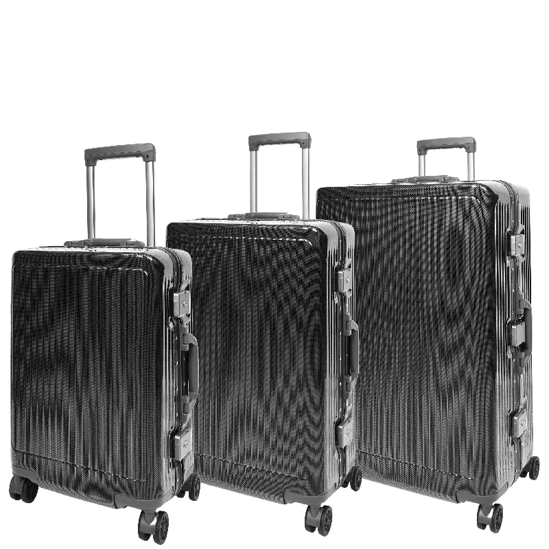 suitcase for outdoor gear-Four Wheel Suitcase Metal Frame Hard Shell Luggage Titan