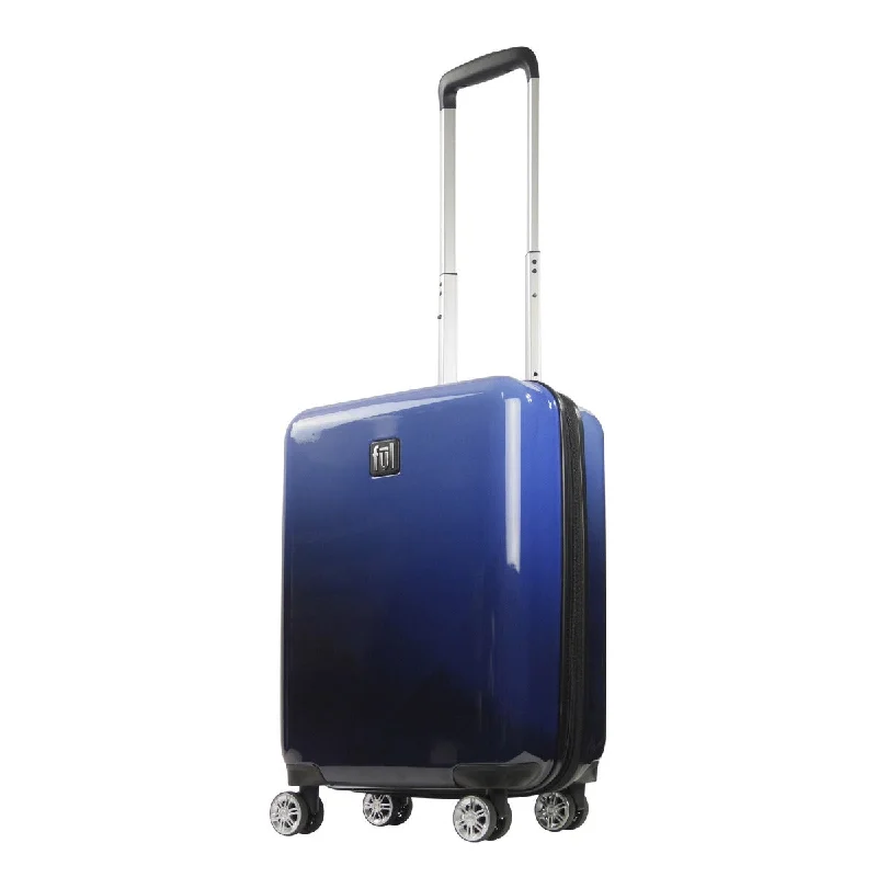 suitcase for big adventures-Ful Impulse Ombre Hardside Spinner 22" Luggage, Blue