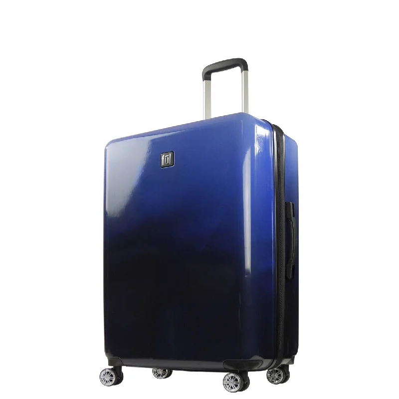 suitcase for big adventures-Ful Impulse Ombre Hardside Spinner 31" Luggage, Blue