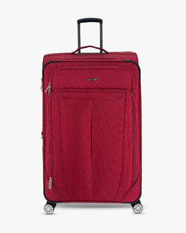 suitcase for rugged use-Gabbiano Toscana Softside Spinner (3050) (LARGE)