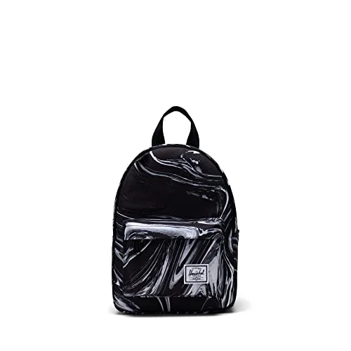 Backpacks for carrying snacks-Herschel Classic Mini, Paint Pour Black, One Size