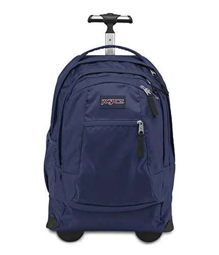 Backpacks with waterproof straps-Jansport - Driver 8 Rolling Backpack - Navy