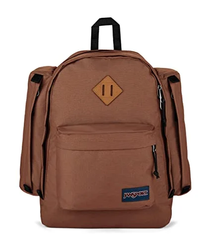 Backpacks with side handles-JanSport JS0A4NV585W Field Pack Brown Patina