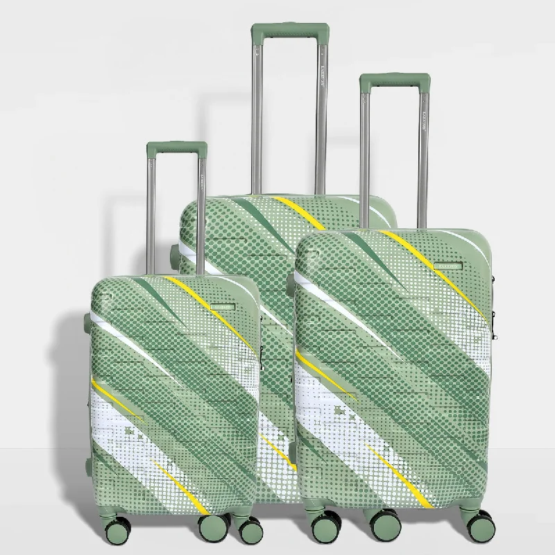 suitcase with easy wheels-Karry-On Aero Strokes Expandable 3 Pc Set Pp Luggage (20/24/28")