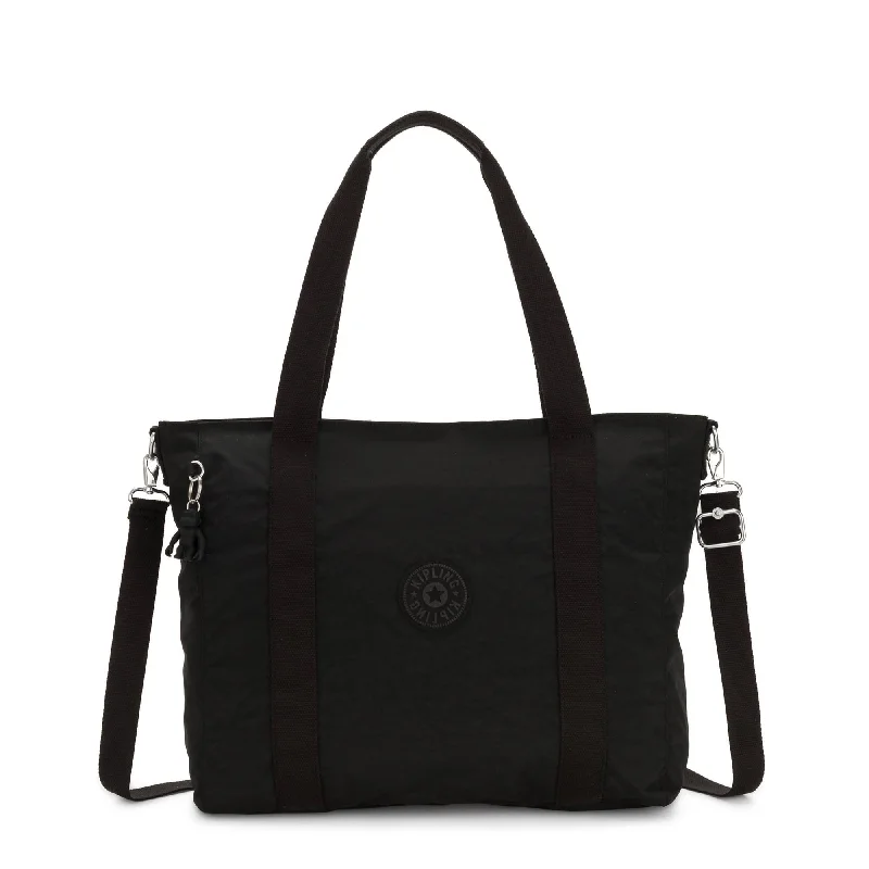 Tote Bag lightweight-Kipling Asseni Tote Bag - Black Noir