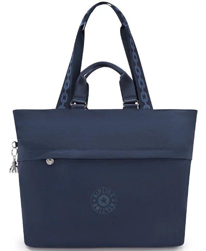 Tote Bag stylish-Kipling Charleen Satin 15" Laptop Tote Bag - Endless Blue F24