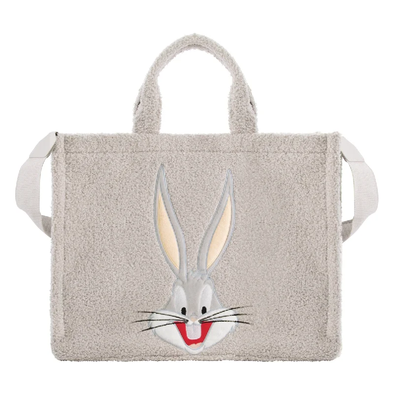 Tote Bag for outdoor-Looney Tunes Bugs Bunny Sherpa Travel Tote