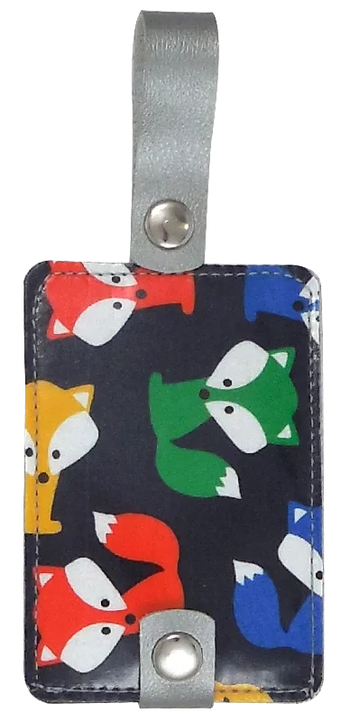 suitcase for tiny spaces-Luggage Tag Duo - Foxy