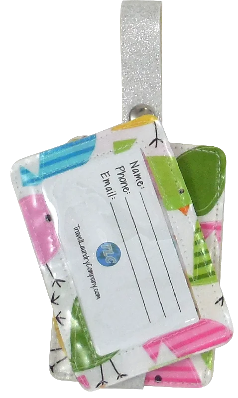 suitcase for modern trips-Luggage Tag Duo - Peeps