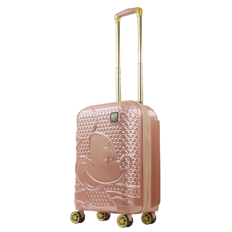 suitcase for pets-Mickey Mouse Rolling Luggage FŪL Disney Luggage 22.5" Rose Gold