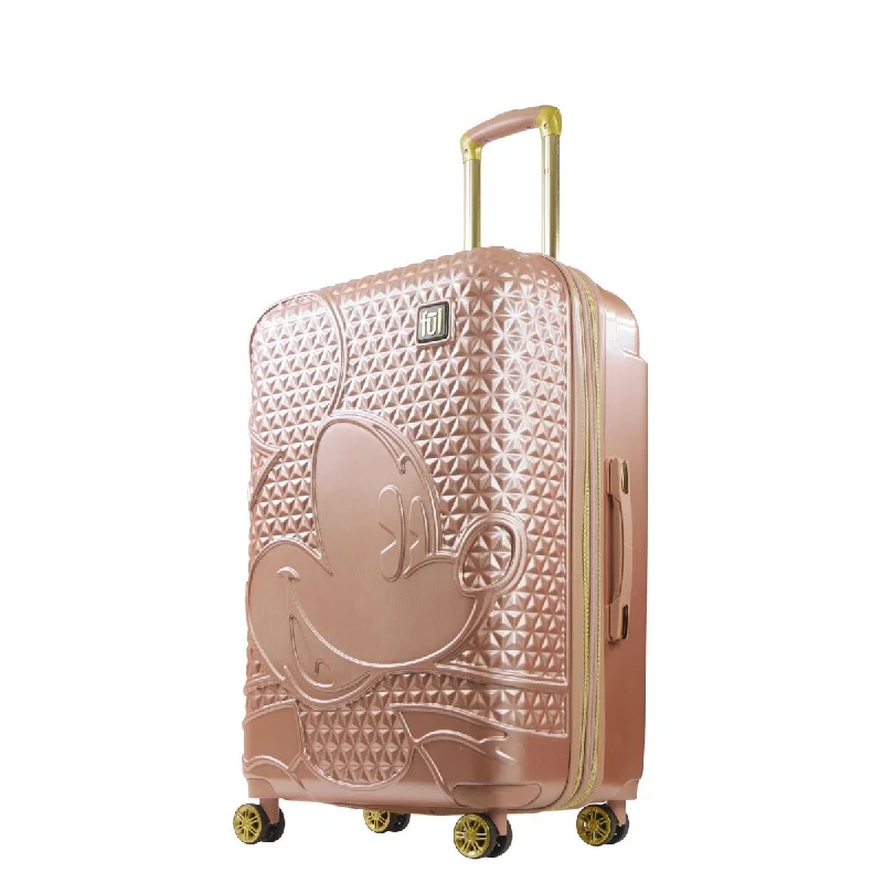 suitcase expandable capacity-Mickey Mouse Rolling Luggage FŪL Disney Suitcase 30" Rose Gold