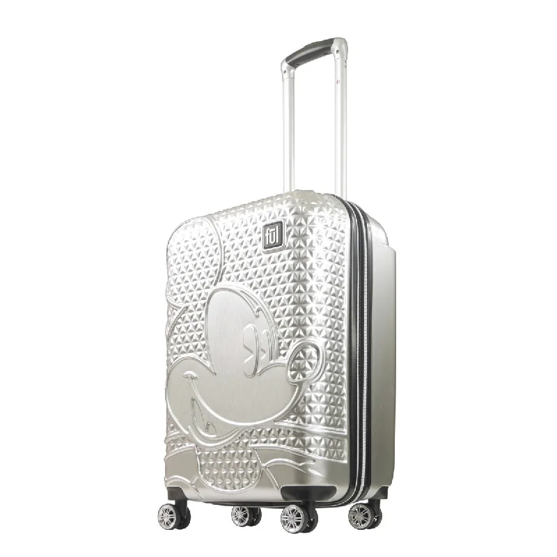 suitcase with travel organizer-Mickey Mouse Rolling Luggage FŪL Disney Luggage 26" Silver