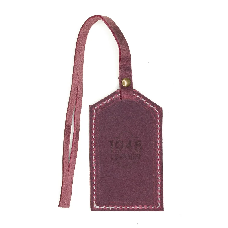 suitcase with soft straps-Luggage Tag: Mulberry