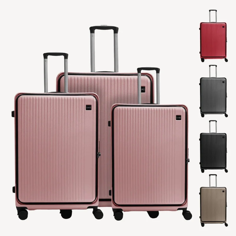 suitcase for big vacations-Prestige Glide Sumo Deluxe Expandable Luggage Trio (20/24/28")