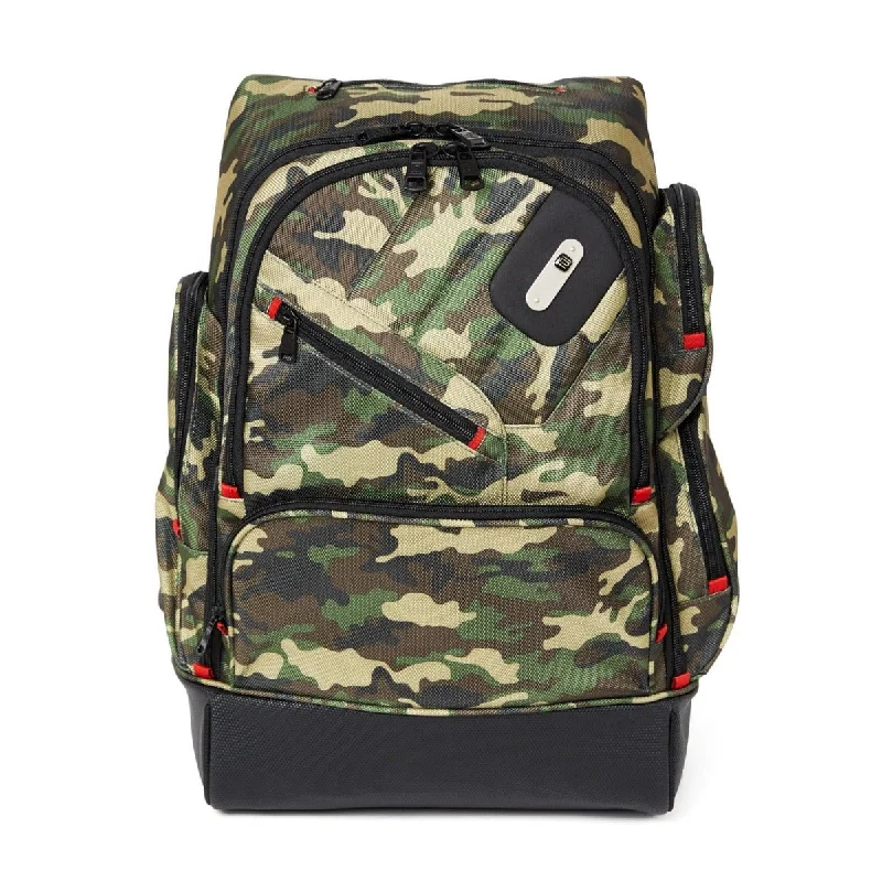 Backpacks with hidden pockets-Refugee Woodland Camouflage FŪL Tech Backpack