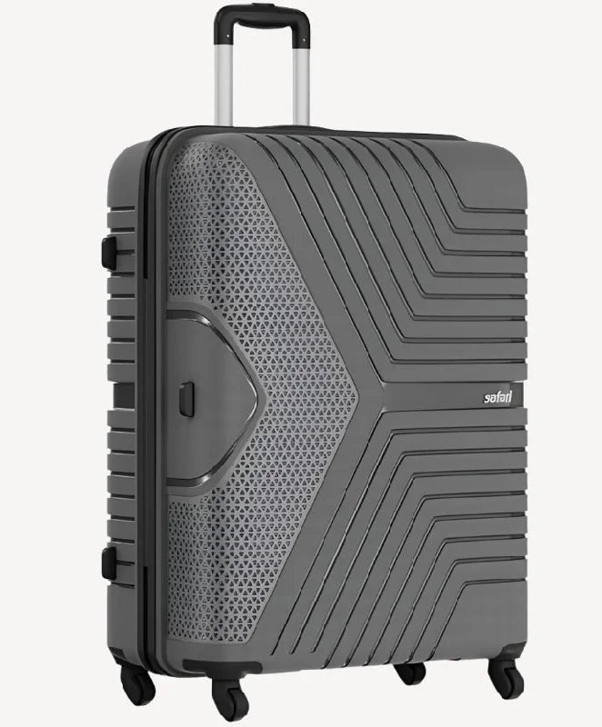 suitcase for rugged trips-Safari Zeno 4 Wheeled PP Luggage