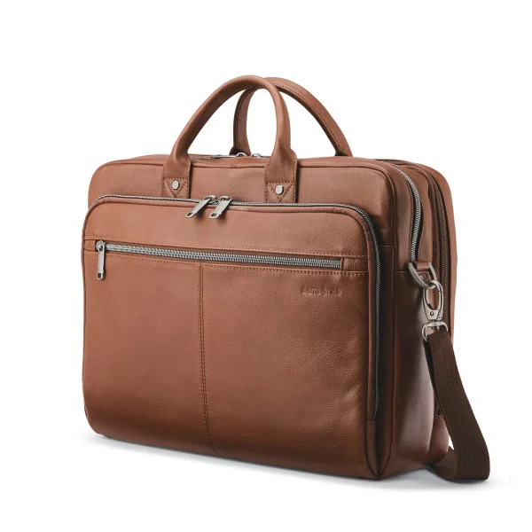 suitcase for fashion lovers-Samsonite Classic Leather Toploader