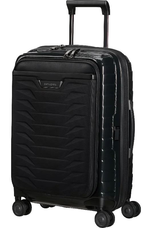 suitcase for business trips-Samsonite Proxis Kabine Kuffert m. frontlomme