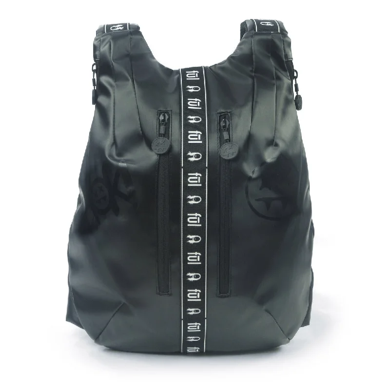 Backpacks for carrying tools-Steve Aoki Official FŪL Fang Official Slouchy Black Backpack