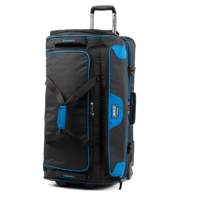 Duffel Bag for rainy seasons-Travelpro Bold 30" Check-In Drop-Bottom Rolling Duffel