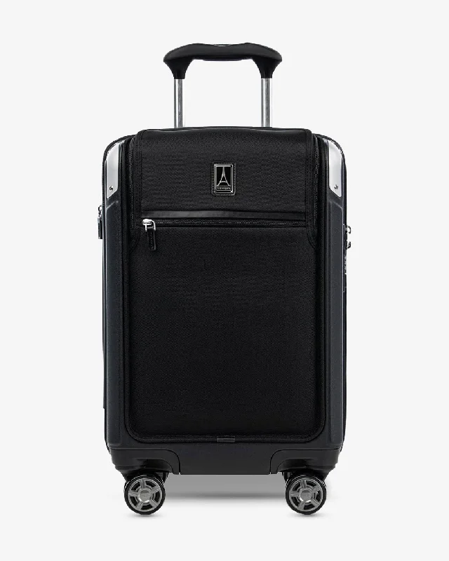 suitcase with premium finish-Travelpro Platinum® Elite Carry-On Business Plus Expandable Hardside Spinner