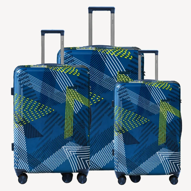 suitcase with compact build-Wings Spectrum 3Pc Pp Luggage Set (20/24/28")