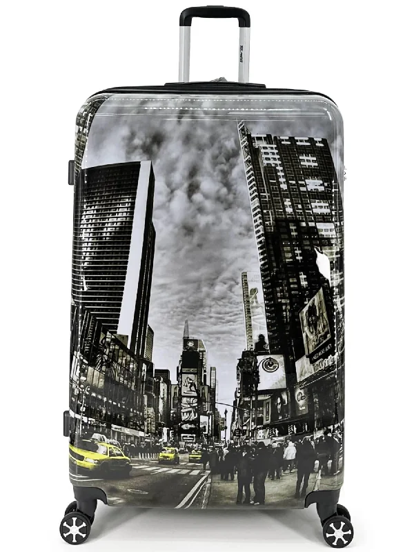 suitcase with soft padding-Xpress Hardside Printed Luggage (0028) (XLARGE)