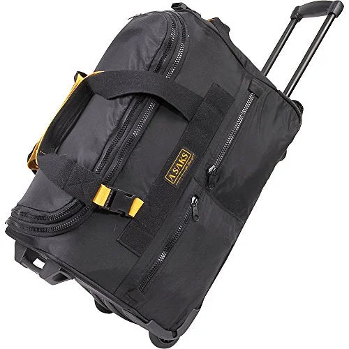 Duffel Bag with extra space-A. Saks Expandable 20 Rolling Trolley Duffel - Black