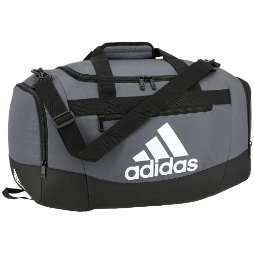 Duffel Bag for tiny items-adidas Defender 4 Small Duffel Bag, Team Onix Grey