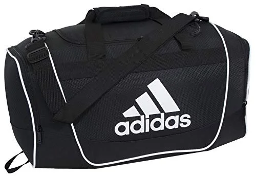 Duffel Bag with top flap-Adidas Diablo Small Duffel Bag - Black/White