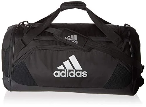 Duffel Bag with front straps-adidas Unisex Team Issue II Large Duffel Bag, Black, ONE SIZE