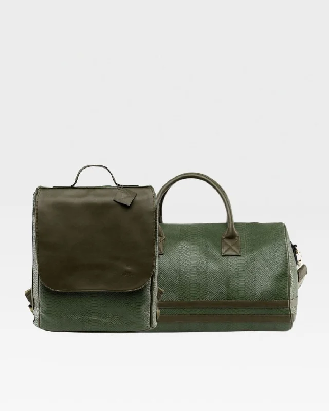 Duffel Bag with quick-release straps-Apollo 1 Travel Set in Olive