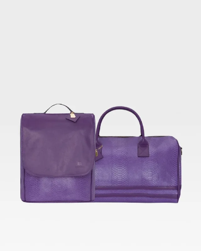 Duffel Bag for uneven ground-Apollo 1 Travel Set in Purple