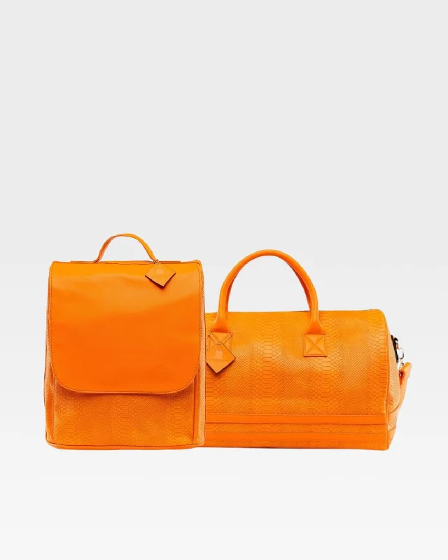 Duffel Bag with flexible design-Apollo 1 Travel Set in Tangerine