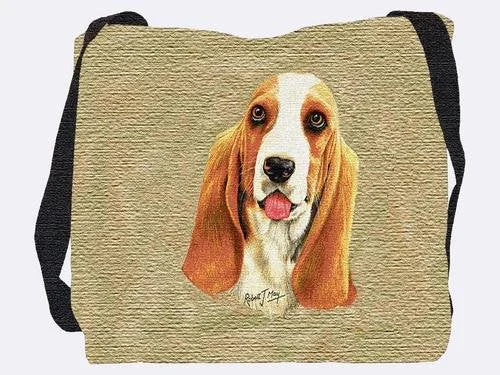 Tote Bag waterproof-Bassett Hound Tote Bag - 17 X 17 Tote Bag