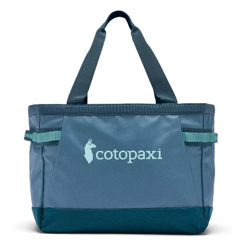 Tote Bag for art supplies-Cotopaxi Allpa 30L Gear Hauler Tote - Blue Spruce/Abyss