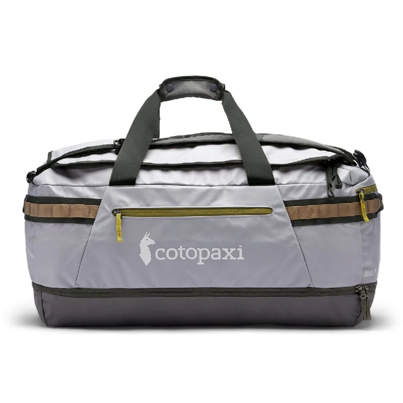 Duffel Bag with bottom compartment-Cotopaxi Allpa 70L Duffel Bag - Smoke/Cinder