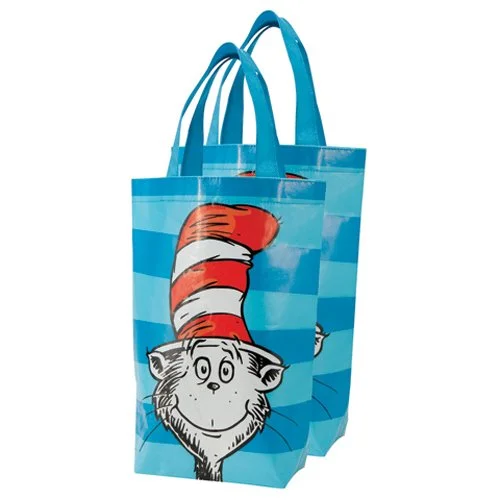 Tote Bag with abstract design-Dr. Seuss™ Set Of 2 Small Recycled Shopper Totes