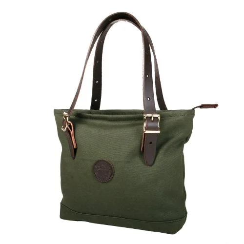 Tote Bag with side zipper-Duluth Pack Lakewalk Tote, Olive Drab, 11 X 15 X 3.5-Inch