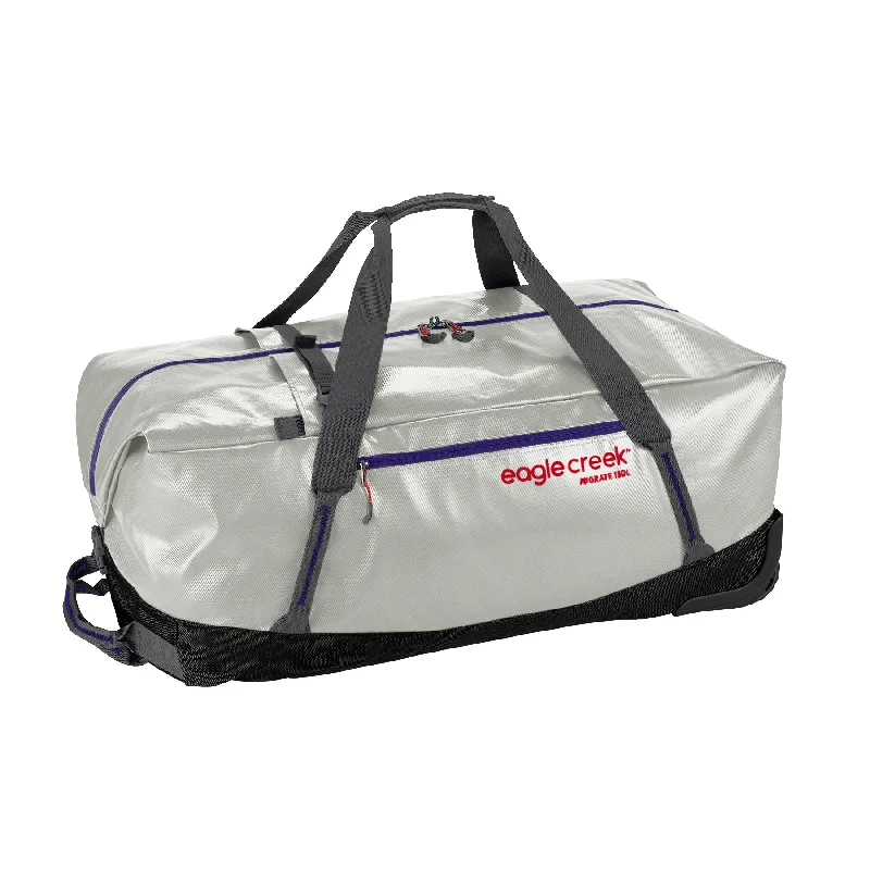 Duffel Bag with lightweight straps-Eagle Creek Migrate Wheeled Duffel 130L - Silver