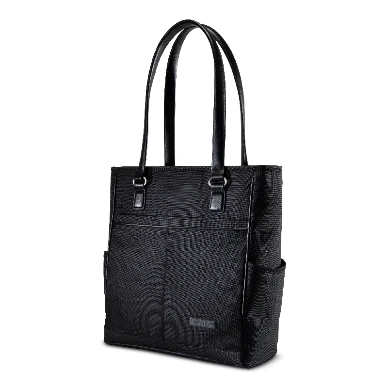 Tote Bag neutral tones-Flight Essentials Softside Layover Tote, Black