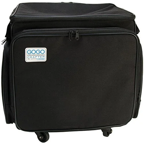 Tote Bag for plane travel-Hampton Art Gogo 300 Crafter Rolling Tote, 20-Inch By 17-Inch By 14-Inch, Black