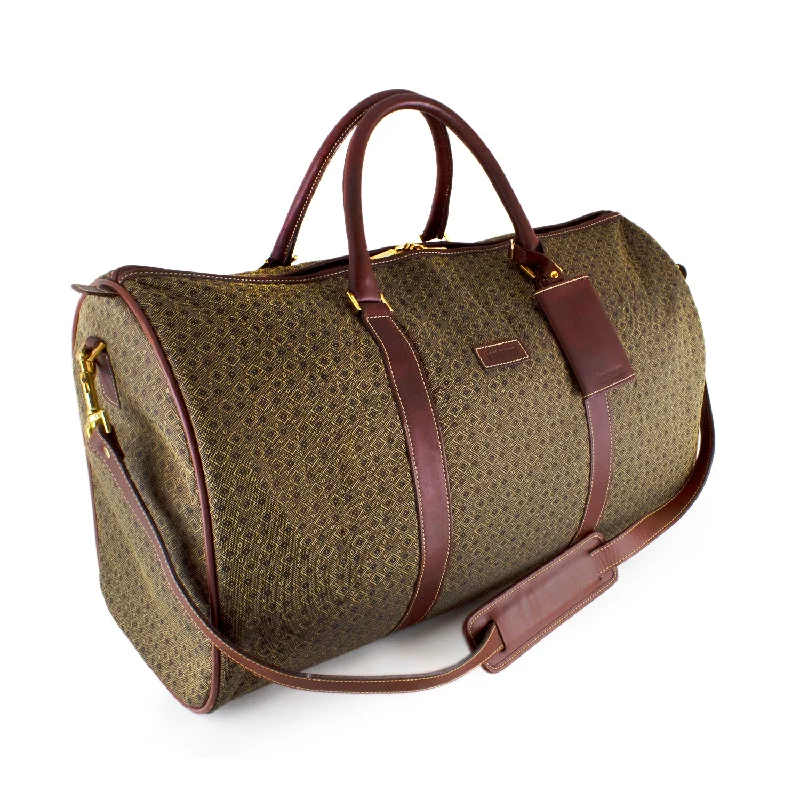 Duffel Bag for long trips-Hartmann Wings Jacquard Diamond Pattern Weekender Duffel Bag