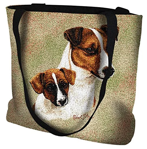 Tote Bag for travel-Jack Russell Pup Tote Bag - 17 X 17 Tote Bag