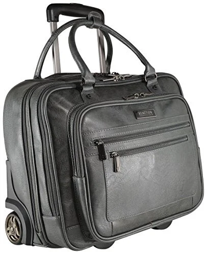 Tote Bag for overnight-Kenneth Cole Reaction Wheeled Carry-On Tote, Grey, One Size