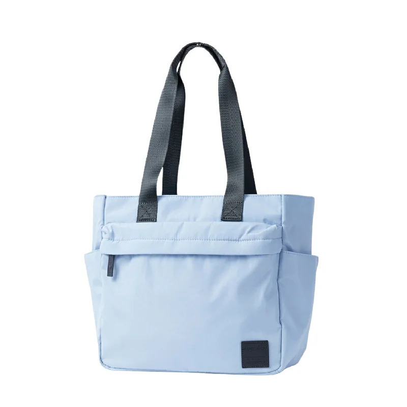 Tote Bag with leather handles-Legato Largo Silky A4 Tote Bag