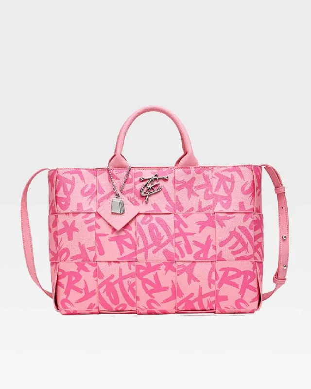 Tote Bag colorful-Graffiti Tote Bag in Pink