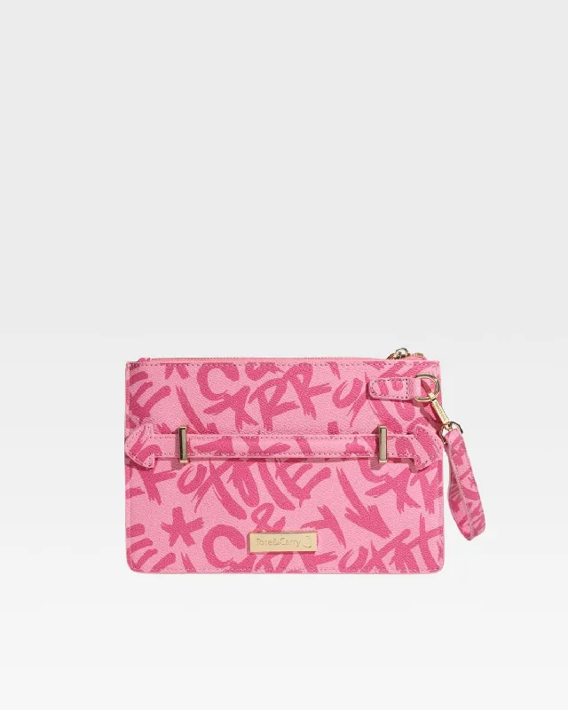 Tote Bag small-Tote&Carry Clutch Bag in Pink